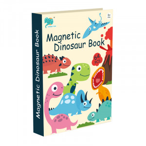 Carte magnetica "Lumea Dinozaurilor" 64piese - Img 10