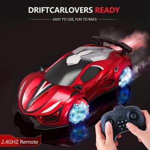 Masina cu telecomanda RC 2.4 Gz Drift, Vapori Apa, Concept Telecomanda USB, Incarcarea USB, Rosu