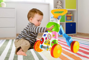 Premergator Hippo 2in1, Baby Walker Multifunctional, Muzica si lumini Jucarie pentru copii - Img 3