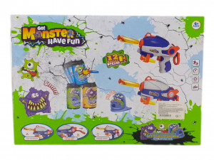 Set 2 pistoale de jucarie Blaster Tinteste , 12 gloante de spuma, multicolor - Img 3