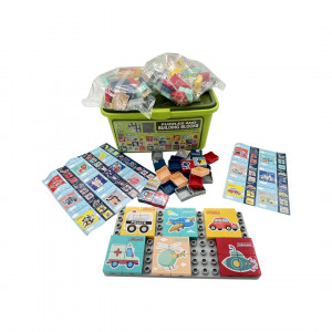 Set Cuburi pentru Construit, 3 puzzle-uri, 146 piese - Img 3