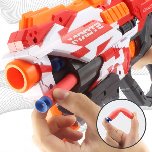 Arma de jucarie Blaster Storm 12 gloante de spuma, multicolor - Img 4