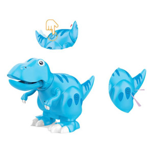Dinozaur Tyrannosaurus Rex, lumini, sunete si miscari realiste, functie de inregistrare, atingeri melodii, Bleo - Img 2
