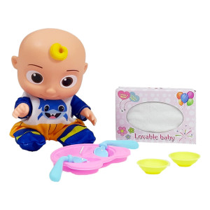 Set Bebelus cu accesorii si haine, Albastru - Img 4