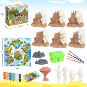 Set pictura pentru copii, Tema "Lumea Dinozaurilor", 48 piese - Img 5