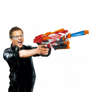 Arma de jucarie Blaster Storm 12 gloante de spuma, multicolor - Img 3