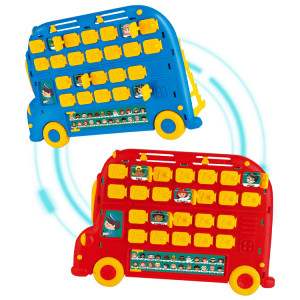 Joc de memorie si inteligenta "Ghici cine e in autobuz", joc de asociere tip Montessori, 3+ - Img 5