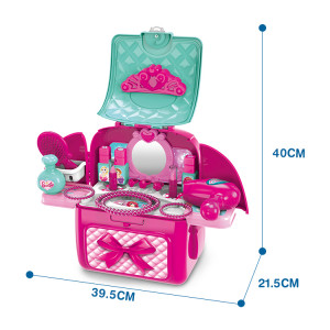 Rucsac Make-Up ARTIST accesorizata cu oglinda, feohn, trusa machiaj si alte accesorii - Img 9