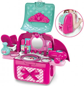 Rucsac Make-Up ARTIST accesorizata cu oglinda, feohn, trusa machiaj si alte accesorii - Img 14