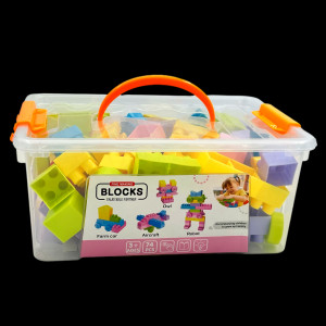 Set Cuburi pentru Construit "Universul printeselor", 74 piese, multicolor - Img 5