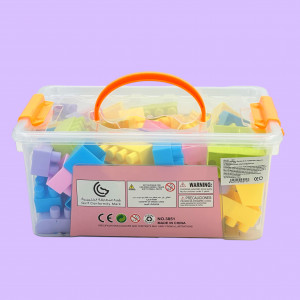 Set Cuburi pentru Construit "Universul printeselor", 74 piese, multicolor - Img 11