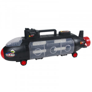 Set de Masinute, Tir Truck Submarin, Panou Transparent, Iesire Speciala pentru Masini, Aspect Realist, Negru - Img 12