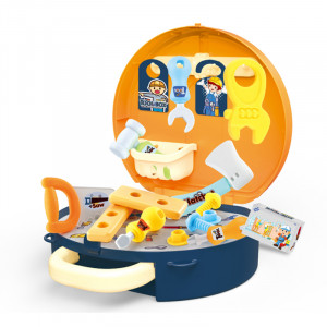 Set de unelte pentru baieti Valiza unelte 2in1, 22 piese, 3+