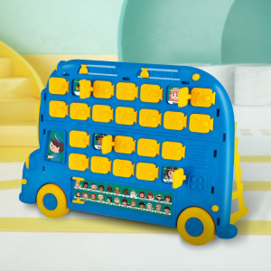 Joc de memorie si inteligenta "Ghici cine e in autobuz", joc de asociere tip Montessori, 3+ - Img 6