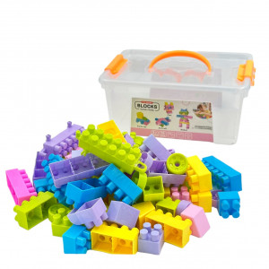 Set Cuburi pentru Construit "Universul printeselor", 74 piese, multicolor - Img 9