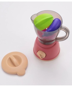 Set mini bucatarie pentru copii cu blender si accesorii, albastru - Img 11