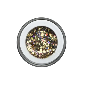 Big Glitter Gel Extreme Rose Gold 5g Gloren - Img 2