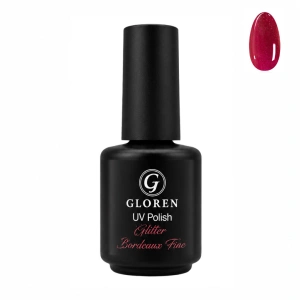 Oja Semipermanenta Glitter Bordeaux Fine 13g Gloren