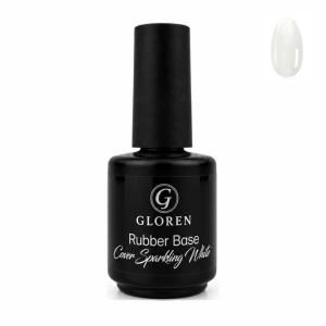 Rubber Base Cover Sparkling White 13g Gloren