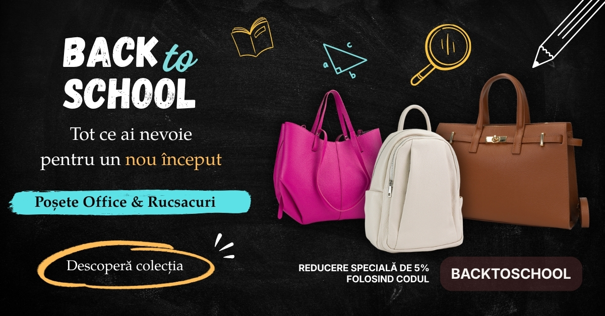 Începe noul sezon cu stil: poșete și rucsacuri pentru școală, facultate și birou