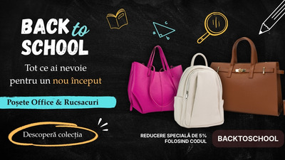 Începe noul sezon cu stil: poșete și rucsacuri pentru școală, facultate și birou