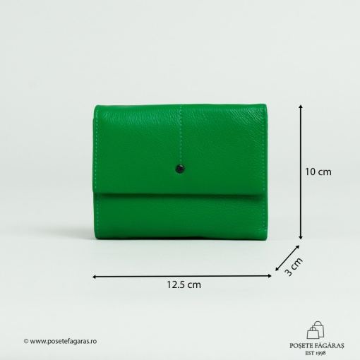 Portofel Piele Alice - VERDE - Img 6
