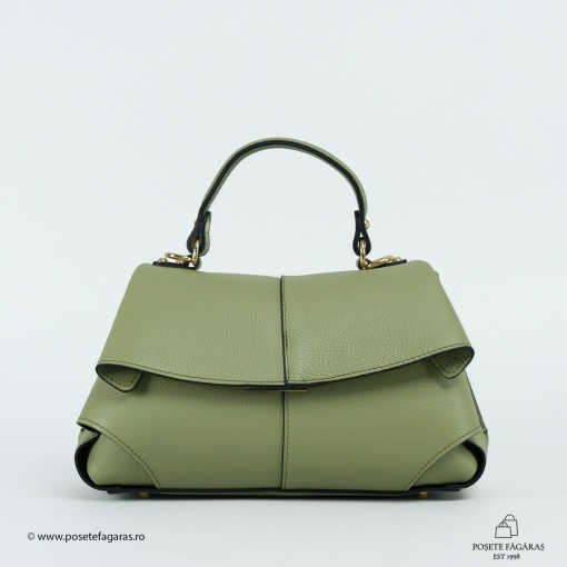 Poseta Piele Amelie - VERDE - Img 2
