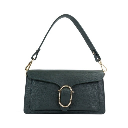 Poseta Piele Anabelle - VERDE INCHIS - Img 2