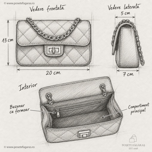 Poseta Piele Baby Ruby - TAUPE - Img 4