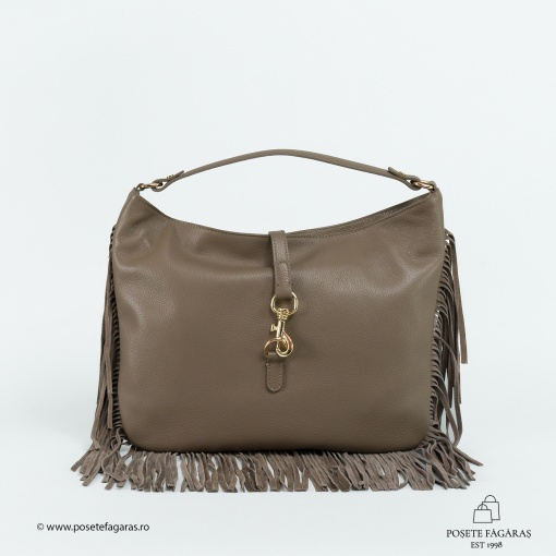 Poseta Piele Bonnie - TAUPE - Img 2