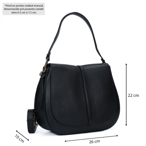Poseta Piele Camelia - NEGRU - Img 5