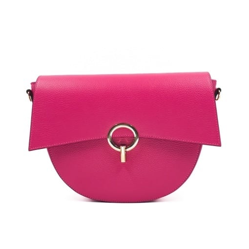 Poseta Piele Christine - FUCSIA - Img 2
