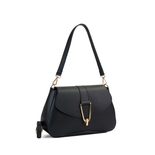 Poseta Piele Emily - NEGRU