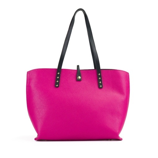 Poseta Piele Isabelle - FUCSIA-NEGRU - Img 3