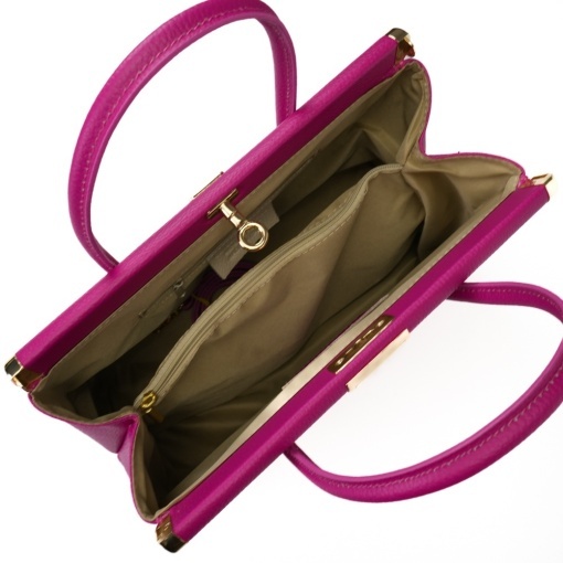 Poseta Piele Jennifer - FUCSIA - Img 4