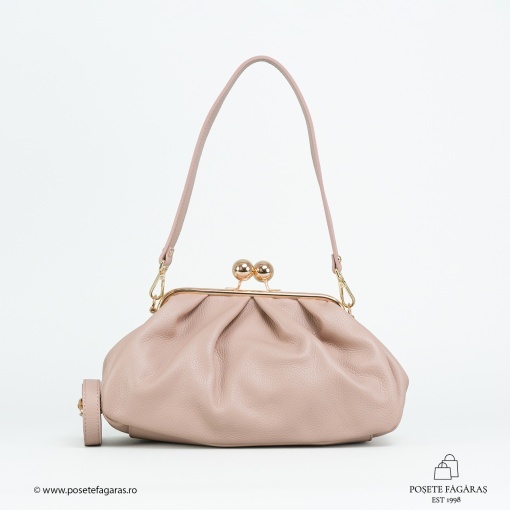 Poseta Piele Lilith - ROZ-PUDRA - Img 2