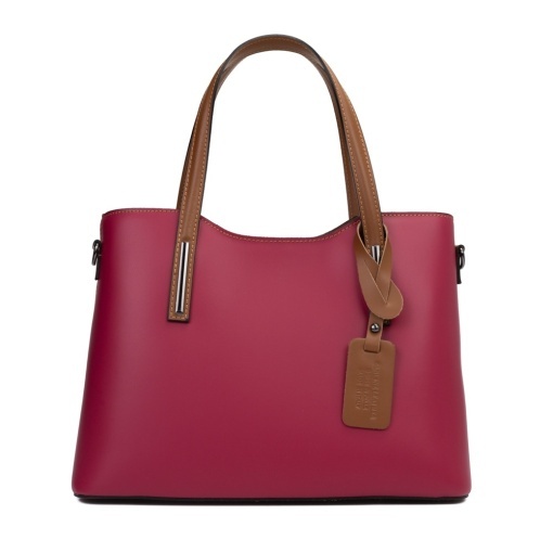 Poseta Piele Michelle - FUCSIA DESCHIS-CONIAC - Img 2