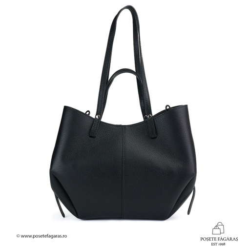 Poseta Piele Mirai - NEGRU - Img 3