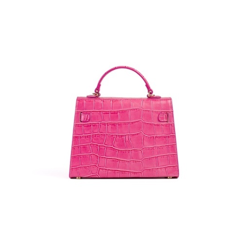 Poseta Piele Thea Croco Baby - FUCSIA - Img 3