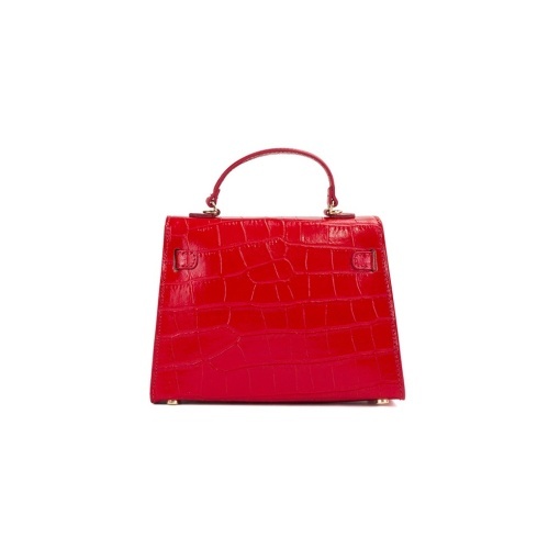 Poseta Piele Thea Croco Baby - ROSU - Img 3