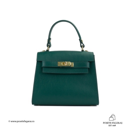 Poseta Piele Thea - VERDE SMARALD - Img 2