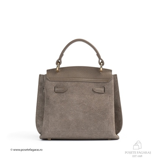 Poseta Teresa Baby - Piele Intoarsa TAUPE - Img 3