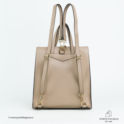 Rucsac Piele Alessa - CREM - Img 3
