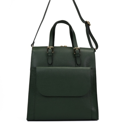 Rucsac Piele Alessa - VERDE INCHIS - Img 2
