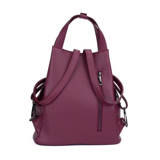 Rucsac Piele Charlene - FUCSIA-INCHIS - Img 3