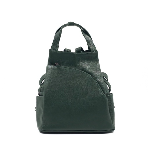 Rucsac Piele Charlene - VERDE INCHIS - Img 3