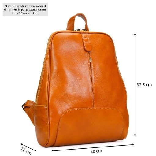Rucsac Piele Dayna - CAMEL - Img 5