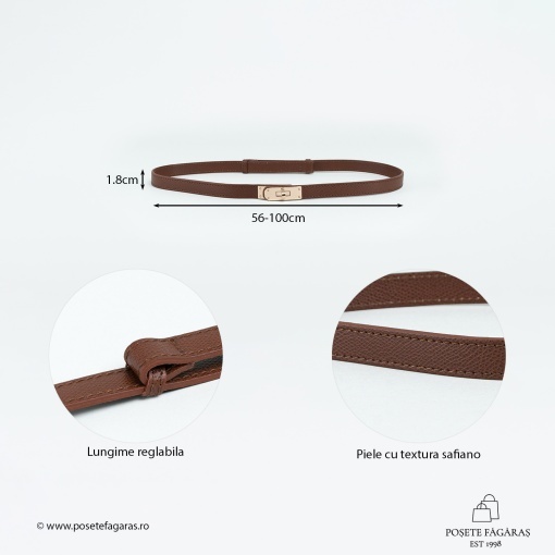Curea Piele Safiano - MARO - Img 2