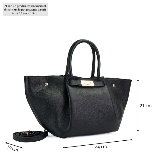 Poseta Piele Adele - NEGRU - Img 5
