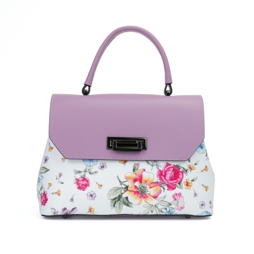 Poseta Piele Alana - FLORAL-LILA - Img 2